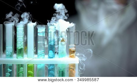 Dangerous Liquid Boiling In Test Tubes, Ionic Radiation Symbol, Experiment