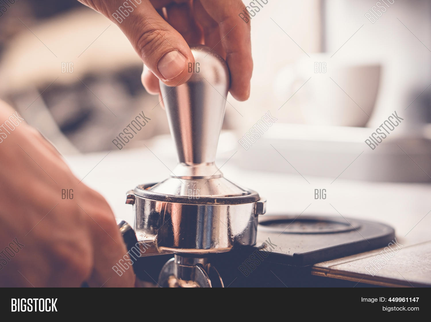 Barista Tampering Image & Photo (Free Trial) Bigstock