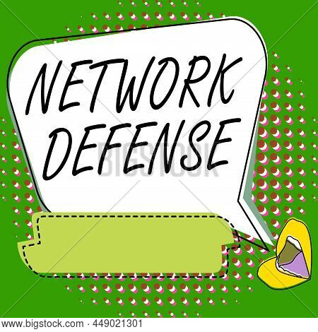 Inspiration Showing Sign Network Defense. Business Concept Easures To Protect And Defend Information