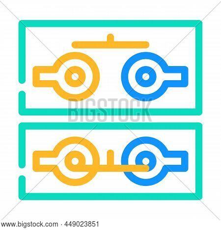 Push Button Switch Mechanism Color Icon Vector. Push Button Switch Mechanism Sign. Isolated Symbol I