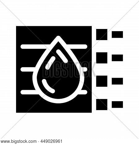 Cables For Submersed Pumps Glyph Icon Vector. Cables For Submersed Pumps Sign. Isolated Contour Symb
