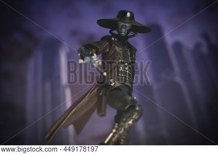 Feb 12 2020: Disney Plus Star Wars The Book of Boba Fett bounty hunter Cad Bane - Hasbro action figure