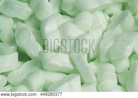 Air Bags For Packaging. Delivery From The Online Store In A Box Styrofoam Granular Packaging Filler