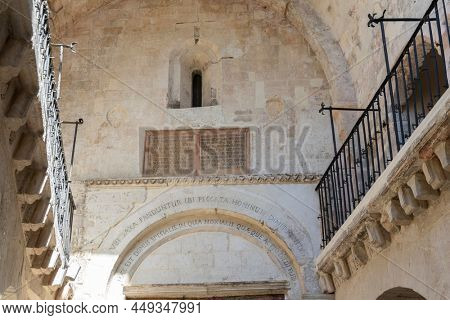 Sanctuary of San Michele Arcangelo, UNESCO site, Monte Santangelo, Puglia, Italy