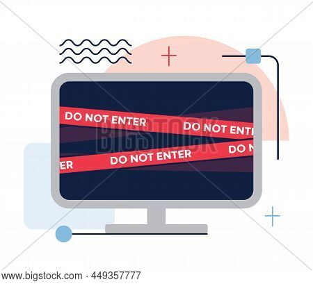 Information And Digital Detox. Characters Taking Rest From Digital