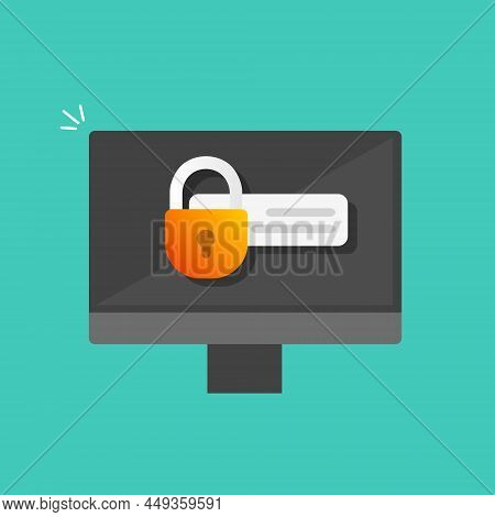 Water Input On Monoblock, Secure Entry .internet Security With Password Fields. Protection System. V
