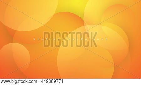 Abstract Orange Background With Dynamic Composition. Vector Illustration
