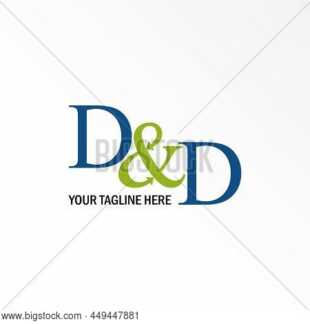 Letter Or Word D And D With Unique Arrow Logo Design Abstract Concept Vector Stock. Can Be Used As A