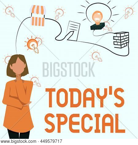 Handwriting Text Today S Is Special. Business Overview A Day That S Is Filled With Surprising Events