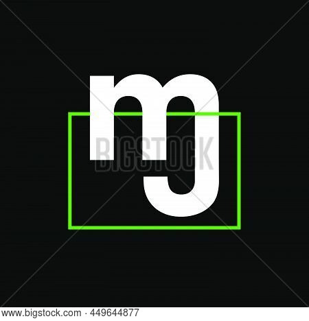 Mj Company Name Initial Letters Monogram. Mj Typography Vector Icon.