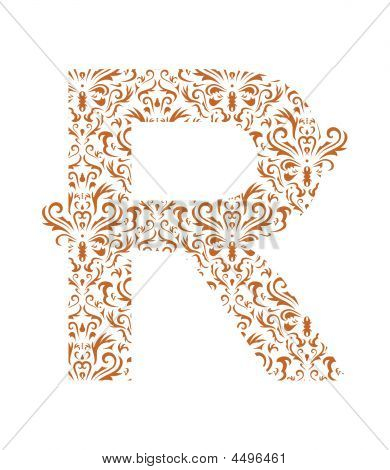 Lettera Floral Ornament R. Font