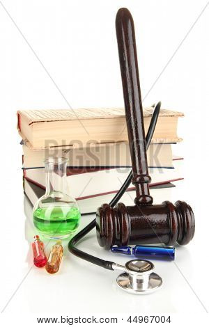 Concetto di medicina forense close up