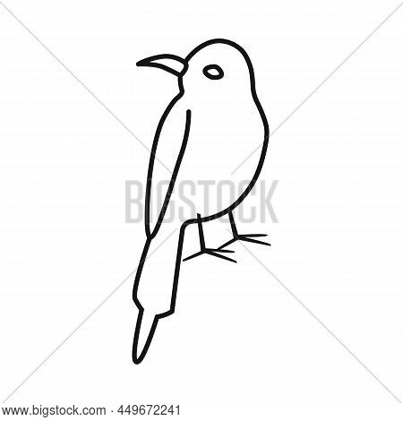 Vector Illustration Of Bird And Bee-eater Symbol. Set Of Bird And Wing Vector Icon For Stock.
