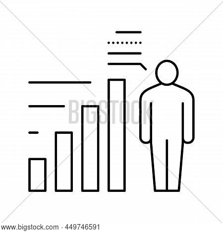 Competence Expert Line Icon Vector. Competence Expert Sign. Isolated Contour Symbol Black Illustrati