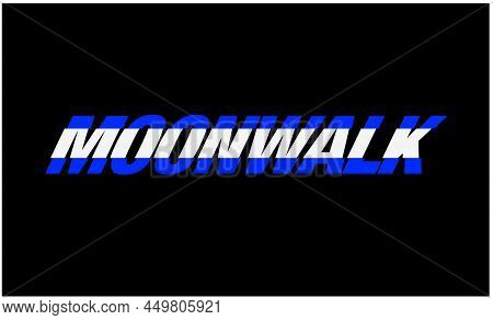 Moonwalk Shop Monogram. Moonwalk Typography Logo. Moonwalk Shop