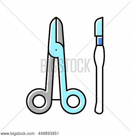 Equipment Surgery Color Icon Vector. Equipment Surgery Sign. Isolated Symbol Illustration