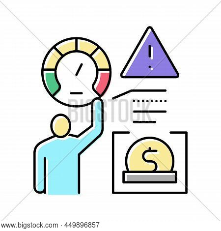 Risk Assessment Startup Color Icon Vector. Risk Assessment Startup Sign. Isolated Symbol Illustratio