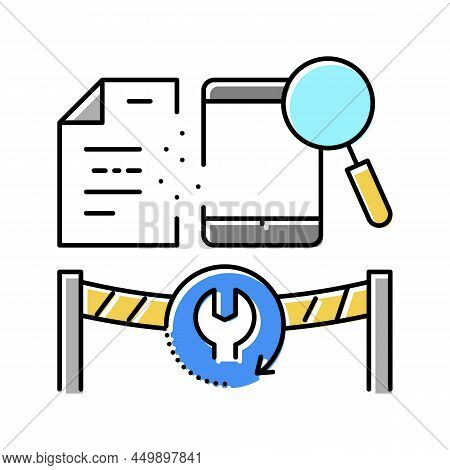 Computer Forensics Services Color Icon Vector. Computer Forensics Services Sign. Isolated Symbol Ill