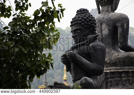 Buddha Statue For Thai People And Foreign Travelers Travel Visit And Respect Praying Blessing With H