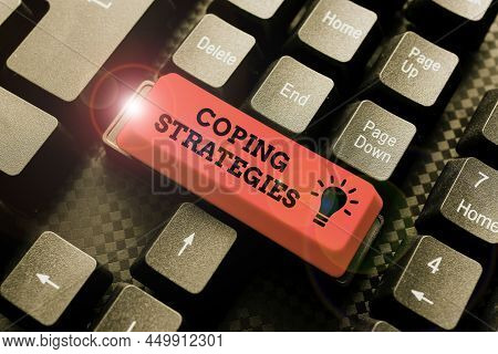 Conceptual Caption Coping Strategies. Business Overview General Plan Or Set Of Plans Intended To Ach