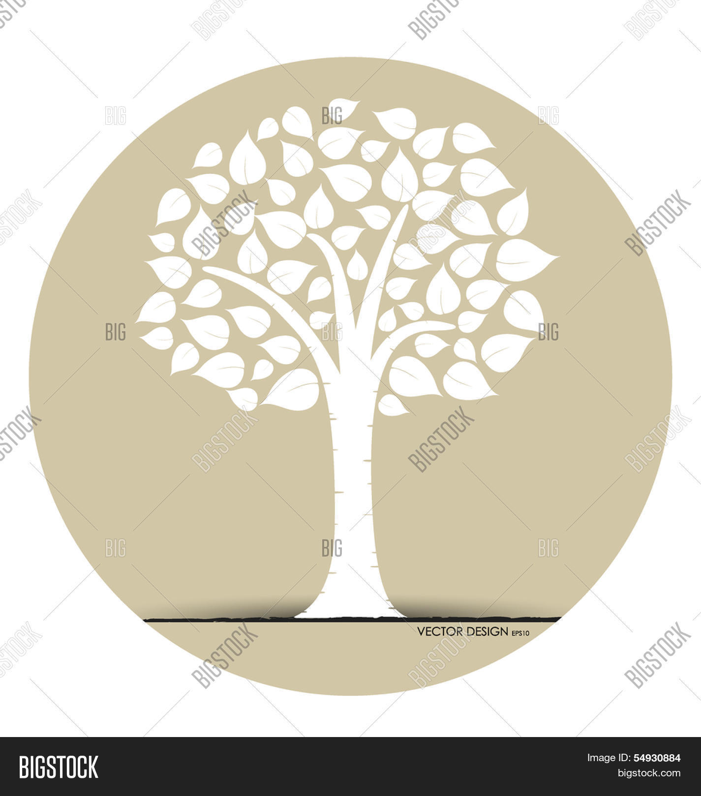 Simple Abstract Tree Vector Abstract Tree. Vector Vector & Photo (Free Trial) | Bigstock