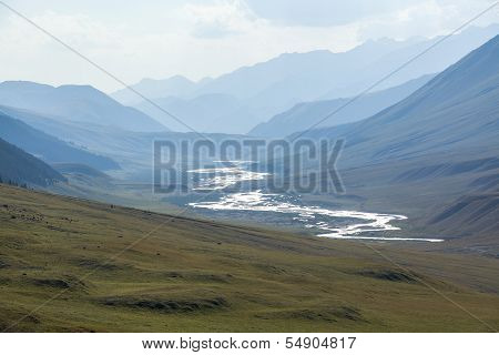 Chong-Kemin river in Kyrgyzstan