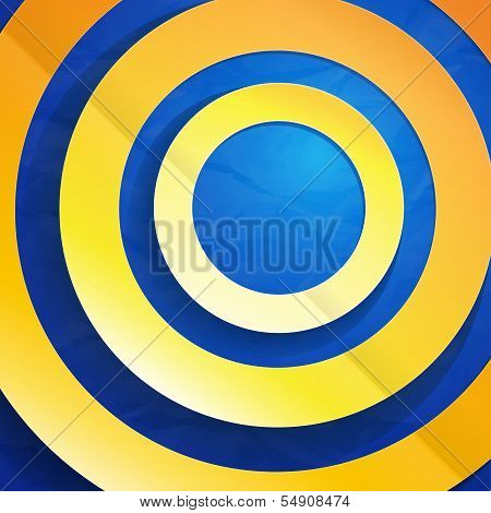 Colorful paper circles abstract background