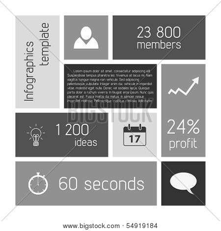 Vector Flat Infographics Template