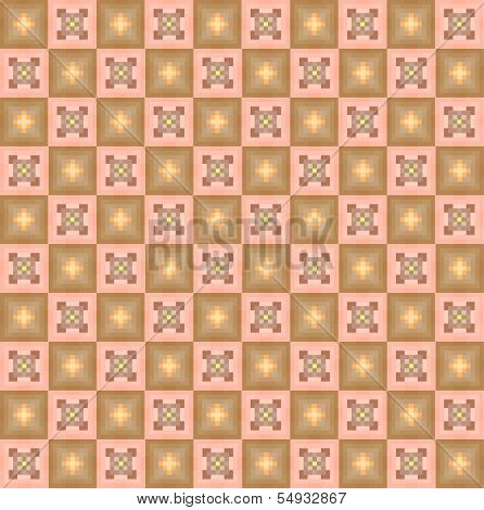 Geometric pixel pattern. Vintage. Seamless