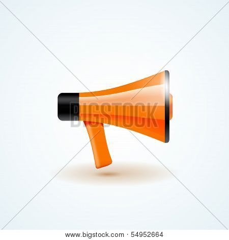Vector icon loudspeaker, megaphone, speaker