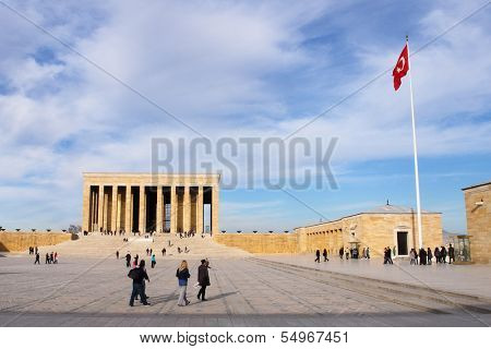 Mustafa Kemal Ataturk mausoleum in Ankara Turkey 