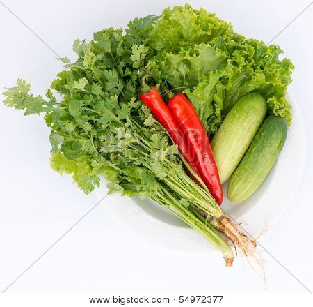 Traditional Vegetables For Food In Thailand