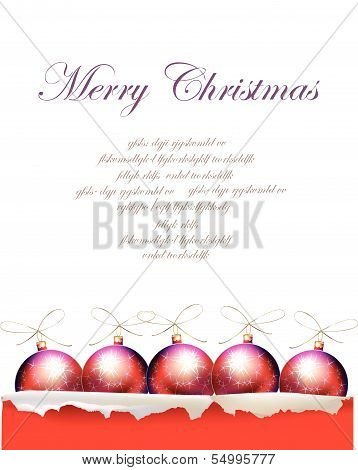 Christmas background with ripped paper design