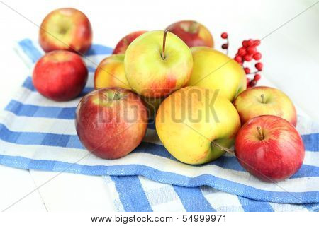 Juicy apples isolated on white