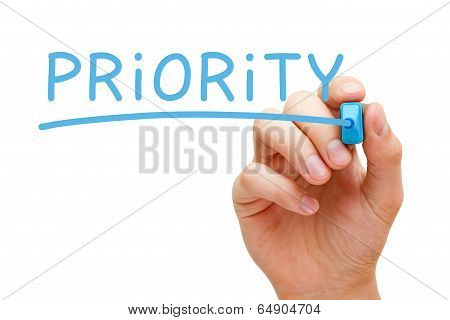 Priority Blue Marker