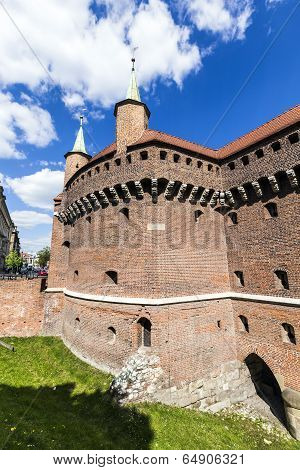 Cracow Barbican - Medieval Fortifcation At City Walls, Poland