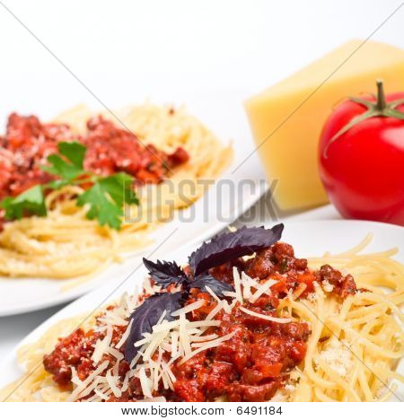 Spaghetti mit Sauce Bolonese