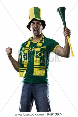 Brazilian Fan Celebrating