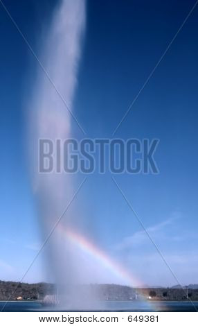 Fountain With Rainbow