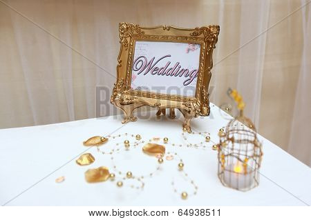 Golden Wedding Frame