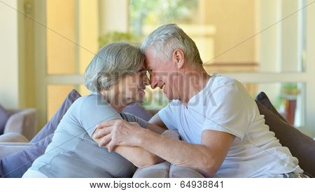 old couple in hotel