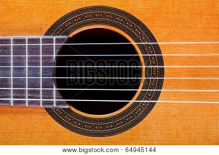 Sound Hole With Rosette Inlay Of Guitar