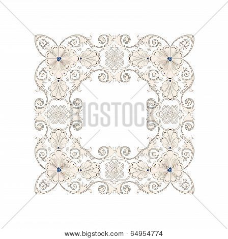Pattern in antique byzantian style, circle