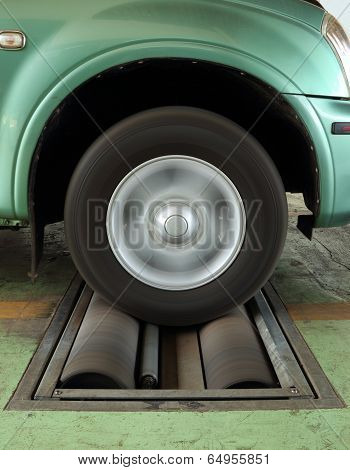 Brake Testing System Of Car