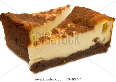 Two Pieces Of Cheesecake