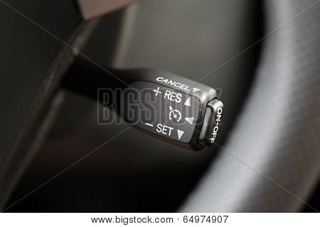 Car detail, cruise control switch