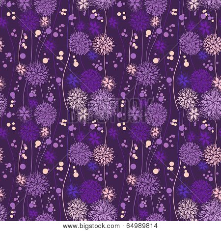 Vintage floral seamless pattern