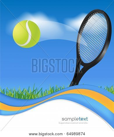 Tennis Ball And Racket