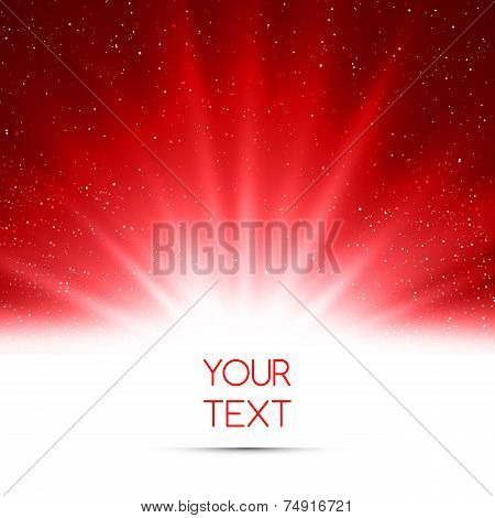 Abstract magic red light background