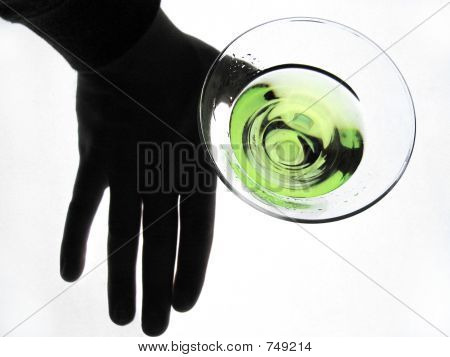 Martini und fallen hand